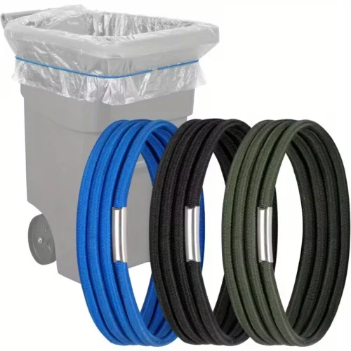 3pz elastici secchielli 13-363L fascette colorate sacchetti spazzatura