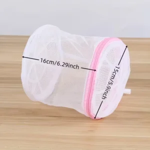 1pz sacchetto lavatrice reggiseno rete resistente pieghevole cerniera rosa