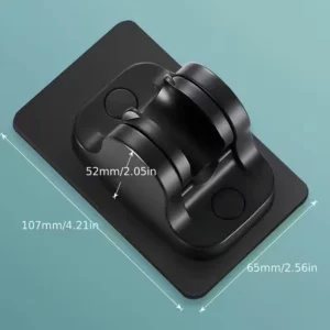 Supporto testa doccia portatile ABS montaggio senza trapano bagno