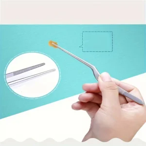 Pinzette acciaio inox rimozione cerume orecchie naso senza profumo