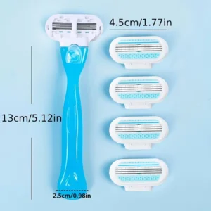 Maniglia + 8pz lame coltello rasoio sicuro donna rimozione peli