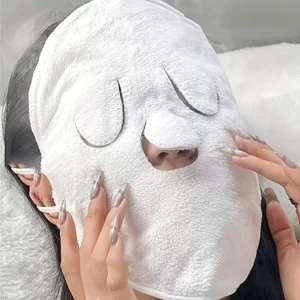Maschera viso silicone riutilizzabile vapore caldo freddo poliestere