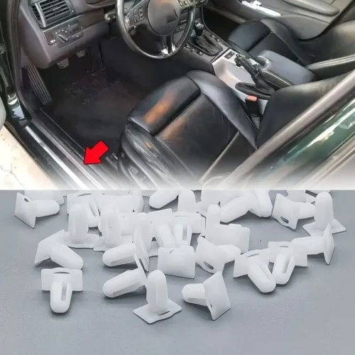25x clip soglia porta protettiva per BMW 51471840960 fissaggio plastica bianca