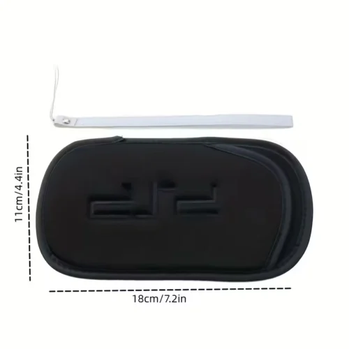 1x Custodia Nylon per PSP 1000 2000 3000 Nera Logo Laccetto Polso Protettiva