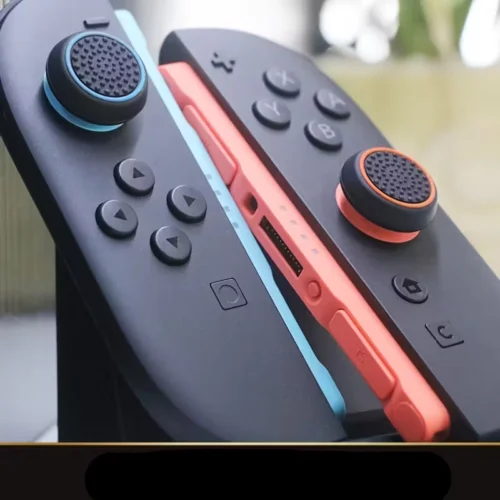 1x NAYRU Grip Silicone Blu Arancione Joy-Con Ricambio Nintendo Switch 2