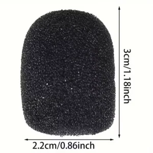 10x Mini Spugne Antivento Schiuma Microfono Bavero Compatibili Lavalier