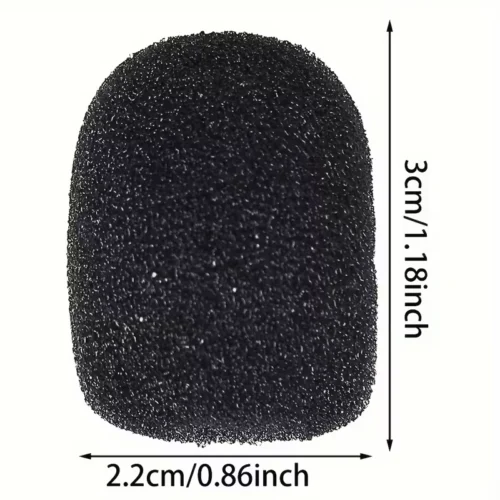 10x Mini Spugne Antivento Schiuma Microfono Bavero Compatibili Lavalier