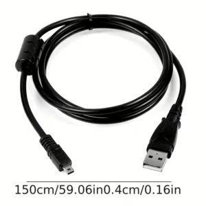 1x Cavo Sincronizzazione Dati 8P Pin UC-E6 USB-C USB-A Alta Velocità