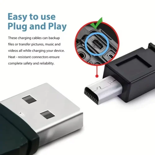 1x Cavo Sincronizzazione Dati 8P Pin UC-E6 USB-C USB-A Alta Velocità