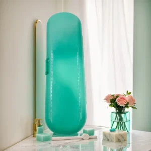 1x Scatola Conservazione Universale Spazzolino Elettrico Verde Smeraldo