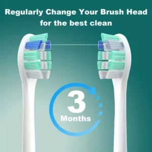 8x Testine Ricambio Spazzole Manici Philips Snap-on Sonicare HX3 HX6 HX9