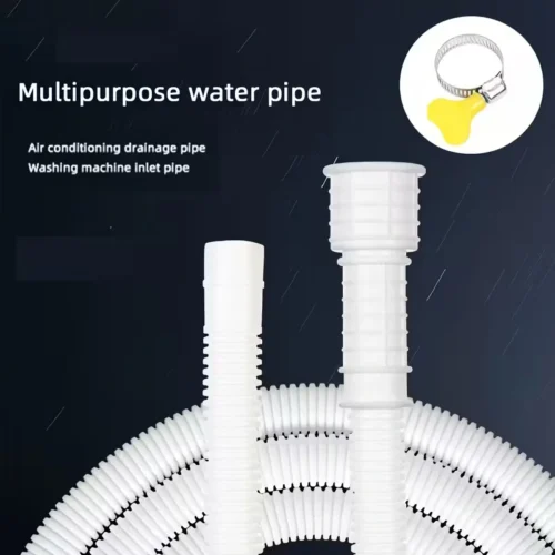 1x Tubo Scarico Universale 3mt Condizionatore Lavatrice Morsetto Estensibile