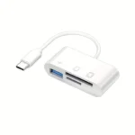 LETTORE SCHEDA MULTIPORTA PER SMARTPHONE TABLET OTG USB-C ADATTATORE SCHEDE SD