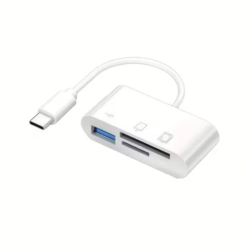 13873-TM-1.webp LETTORE SCHEDA MULTIPORTA PER SMARTPHONE TABLET OTG USB-C ADATTATORE SCHEDE SD