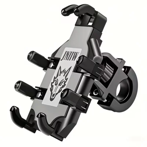 1389-1.webp 1x Supporto Telefono Moto Nero PVC Rotante Regolabile Compatibile Smartphone