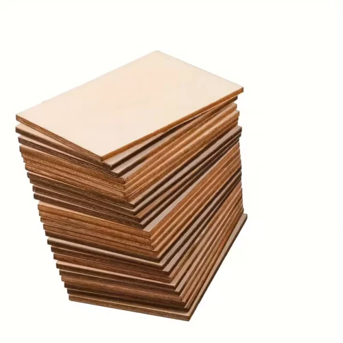 25pz Schegge Rettangolari Legno Naturale Pioppo 5,08x7,62cm Progetti Artigianato