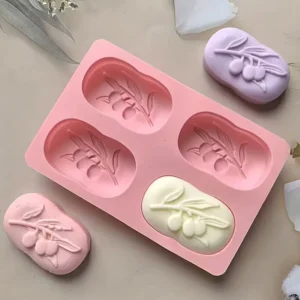 1pz Stampo Silicone Motivo Foglia Saponi Fatti Mano Spa Facile Sformare