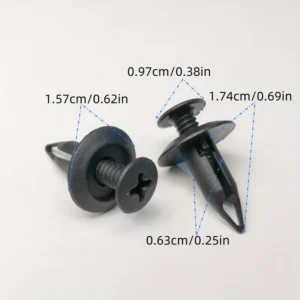 50x fissaggi plastica paraurti auto per Ford archi pannelli bagagliaio 1007932