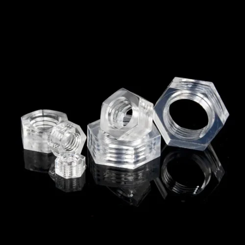 20pz Viti Dadi M3 Trasparenti Phillips Piatta Antiruggine Fissaggio Sicuro