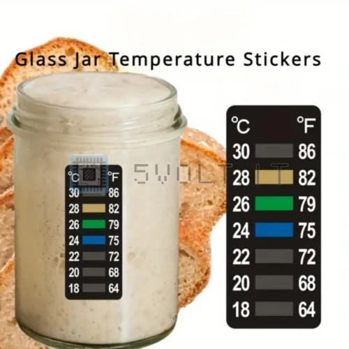 5pz Striscia Adesiva Termometro LCD senza Corrente Acquari