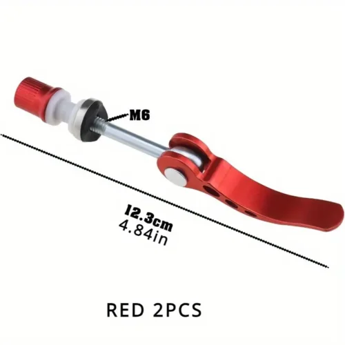 1 Morsetto Reggisella Alluminio M6x65mm Bici Strada Mountain Bike Leva Allungata