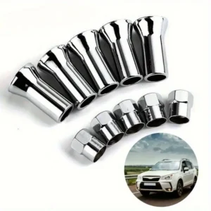 5pz Cappuccio Stelo Valvola Pneumatici Auto TR414AC Plastica Cromata Ruote