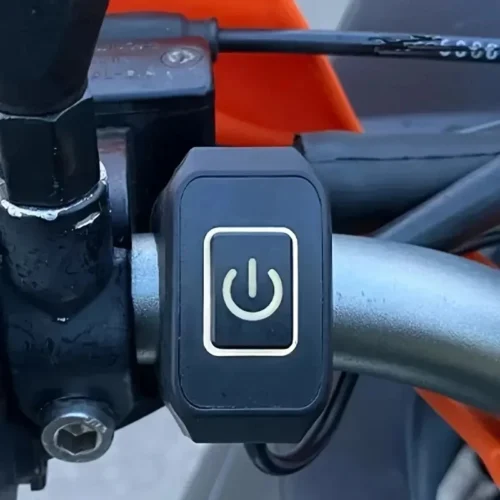 interfaccia controllo per luci di segnalazione con pulsante on/off per bici moto