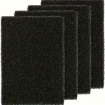 2pz Filtro Spugna Carbone Attivato Alta Densità Acquario Tagliata Pad Pesci