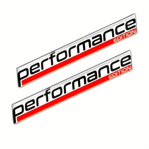 1pz Adesivo Emblema Performance Edition Nero Moto Camion SUV Auto Design Resina