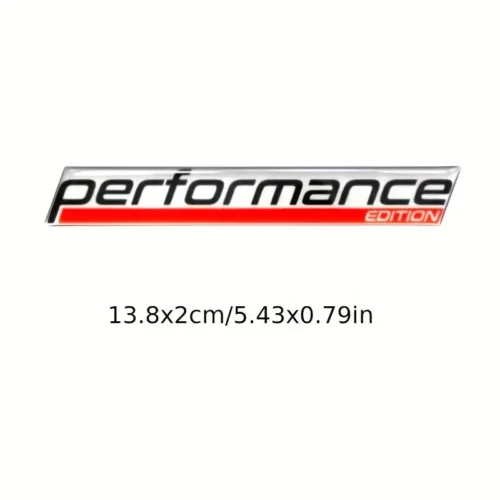 1pz Adesivo Emblema Performance Edition Nero Moto Camion SUV Auto Design Resina