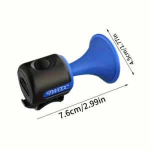 Clacson campanello batteria a bottone bicicletta ciclismo trombetta colore nero