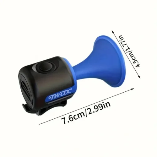 Clacson campanello batteria a bottone bicicletta ciclismo trombetta colore nero
