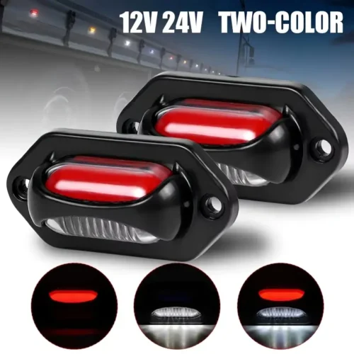 Luce Targa LED 12V 24V ROSSO Chiaro Camion Rimorchio Pick-up Camper Moderno
