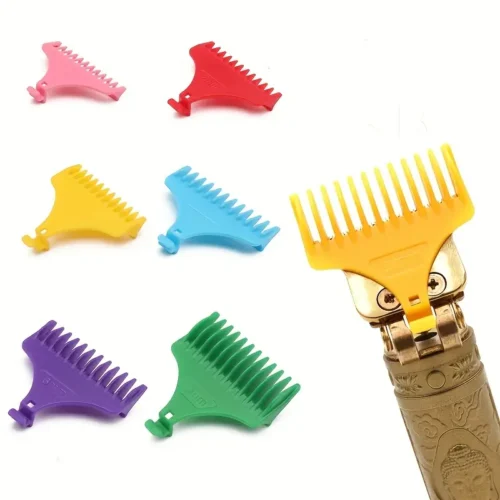 Set Pettini Limite Tagliacapelli T9 Universale Barbiere 1/2/3/4/6/9mm Colorati
