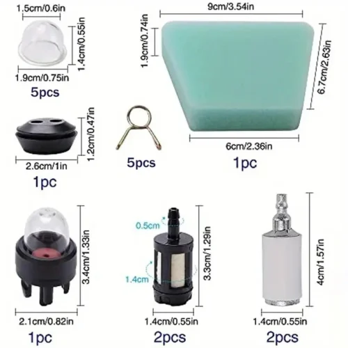 Kit 20 pezzi Guarnizioni filtri tubi capucci per carburatore decepugliatore