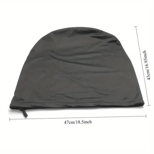 Borsa Peluche Casco Moto Scooter BiciCordoncino Protezione Poliestere NERO