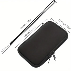 Borsa Neoprene Compatta Cellulari Accessori Digitali Viaggio Cavi Auricolari