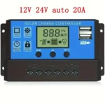 Regolatore Di Carica Solare Per Pannelli Solari 12V/24V 20A FOTOVOLTAICO