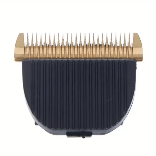Pettine Guida Tagliacapelli Ricambio Plastica Nera Metallo Dorato Toelettatura