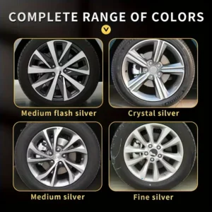Vernice Riparazione Cerchio In Lega Alluminio ARGENTO Universale Auto Moto