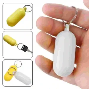 2pz Portachiavi Galleggiante Impermeabile GIALLO ABS Bussola Vela Pesca
