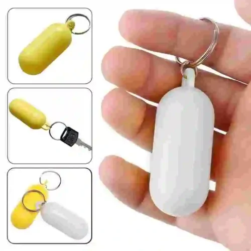 2pz Portachiavi Galleggiante Impermeabile GIALLO ABS Bussola Vela Pesca