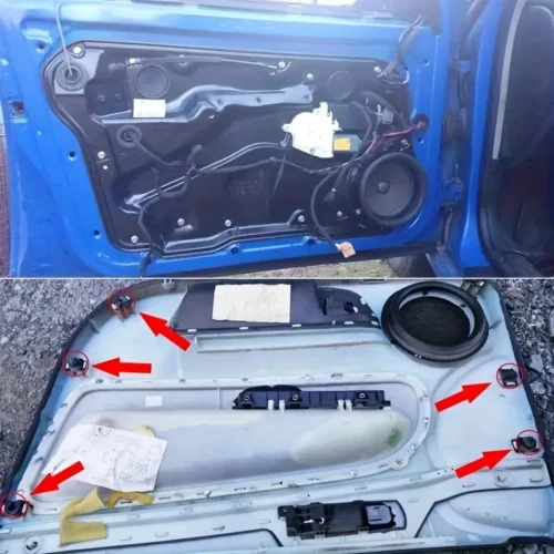10x fissaggi pannelli porta per VW Golf MK4 Passat Bora Jetta 3B0868243
