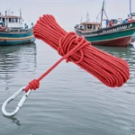 10m Corda Pesca Rossa 4mm Poliestere Resistente Outdoor Materiale Sicuro