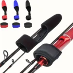 1 Pezzo Manicotti Gomma NERO Canna Pesca Protezioni Elastiche Punta