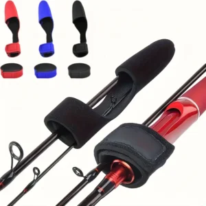 1 Pezzo Manicotti Gomma NERO Canna Pesca Protezioni Elastiche Punta