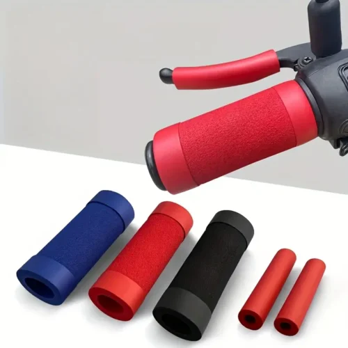 1456-1.webp 2 Manopole NERE Morbide Antiscivolo Bici Moto Assorbisudore Ammortizzanti