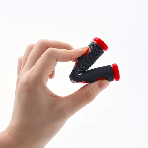 2 Manopole ROSSE Manubrio Moto Copertura Leva Freno Gomma Modificata Antiscivolo