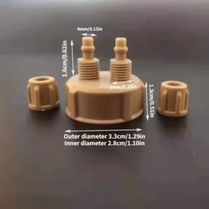 2pz Tappo Bottiglia Soda Doppio Ugello Rapida Torsione ABS Pompa Filtro Acquari