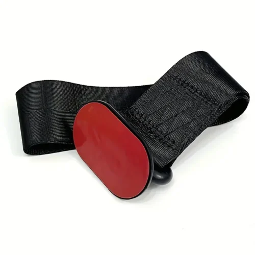 Cinghia Traino JDM Racing ABS Gancio Rimorchio Autoadesivo NERO Bumper